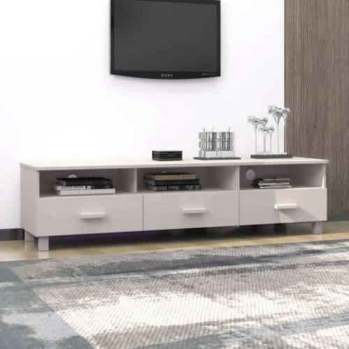 TV ormarić HAMAR bijeli 158 x 40 x 40 cm od masivne borovine - Bijela 1 Cijena