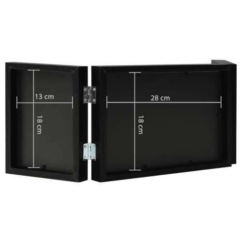 Trodijelni okvir za fotografije crni 28 x 18 cm + 2x (13x18 cm) Cijena