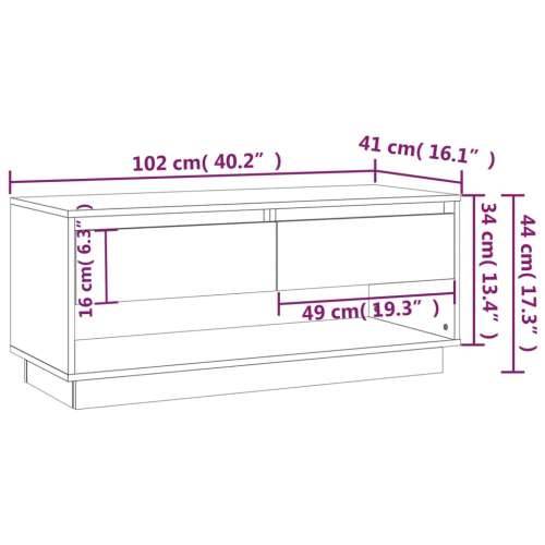 TV ormarić boja hrasta sonome 102x41x44 cm konstruirano drvo - sonoma hrast 1 Cijena