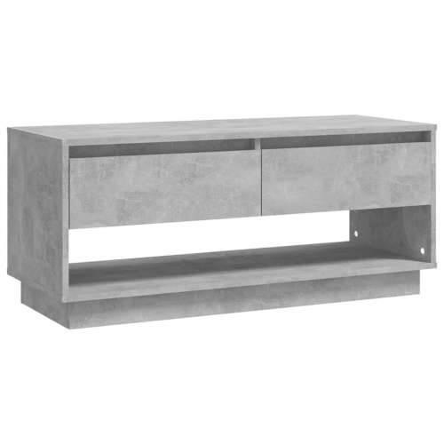TV ormarić boja betona 102 x 41 x 44 cm od konstruiranog drva - Beton siva 1 Cijena