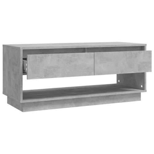 TV ormarić boja betona 102 x 41 x 44 cm od konstruiranog drva - Beton siva 1 Cijena