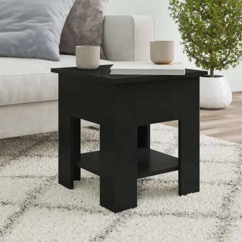 Stolić za kavu crni 40 x 40 x 42 cm od konstruiranog drva - Crna 40 x 40 x 42 cm 1 Cijena