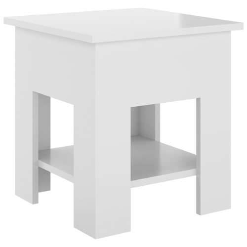 Stolić za kavu sjajni bijeli 40 x 40 x 42 cm konstruirano drvo - Visoko sjajno bijela 40 x 40 x 42 cm 1 Cijena