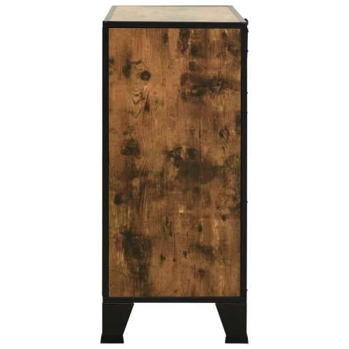 Ormarići za pohranu 2 kom rustično smeđi 72x36x82 cm metal/MDF - rustikalnosmeđa 2 1 Cijena