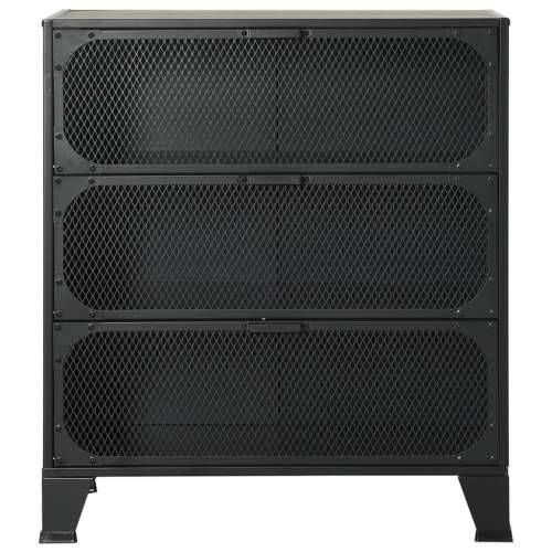 Ormarići za pohranu 2 kom sivi 72x36x82 cm od metala i MDF-a - Siva 2 1 Cijena