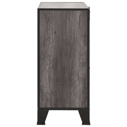 Ormarići za pohranu 2 kom sivi 72x36x82 cm od metala i MDF-a - Siva 2 1 Cijena