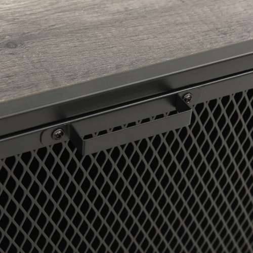 Ormarići za pohranu 2 kom sivi 72x36x82 cm od metala i MDF-a - Siva 2 1 Cijena