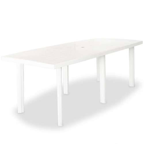 Vrtni stol od plastike bijeli 210 x 96 x 72 cm Cijena