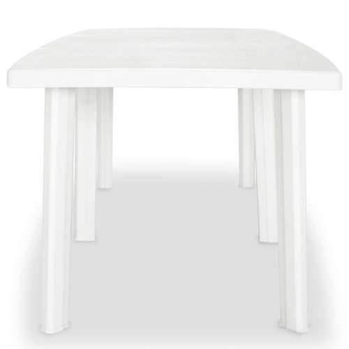 Vrtni stol od plastike bijeli 210 x 96 x 72 cm Cijena