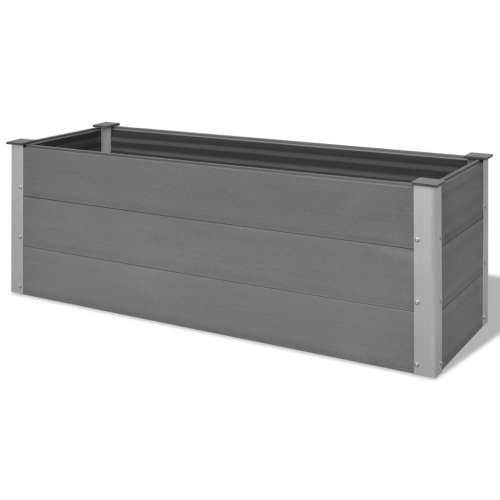 Vrtna Posuda za Sadnju WPC 150x50x54 cm Siva - Siva 150 x 50 x 54 cm 1 Cijena