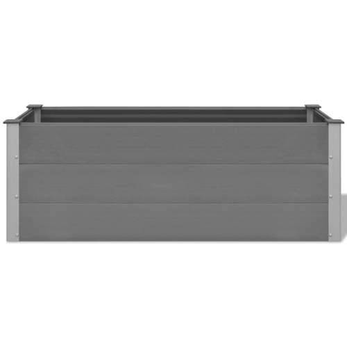 Vrtna Posuda za Sadnju WPC 150x50x54 cm Siva - Siva 150 x 50 x 54 cm 1 Cijena