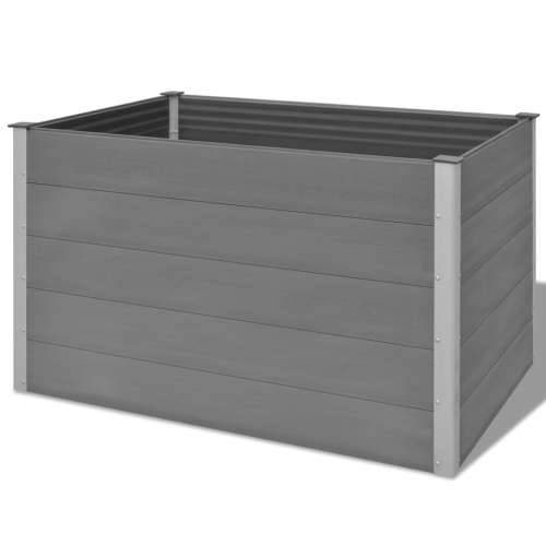 Vrtna Posuda za Sadnju WPC 150x100x91 cm Siva - Siva 150 x 100 x 91 cm 1 Cijena
