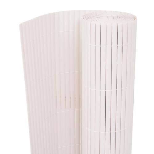 Ograda za Vrt Dvostrana PVC 150x500 cm Bijela Cijena