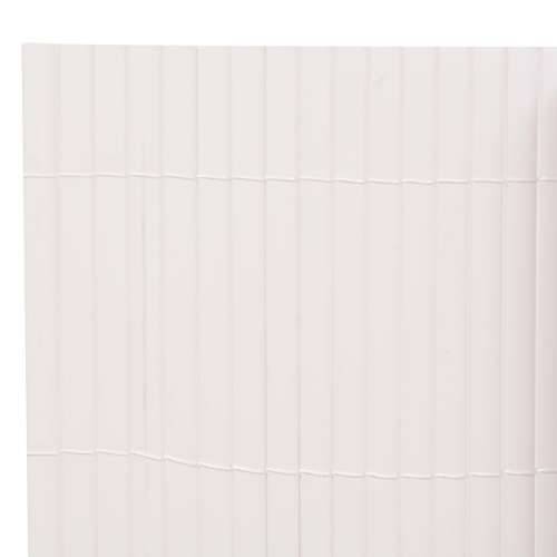 Ograda za Vrt Dvostrana PVC 150x500 cm Bijela Cijena