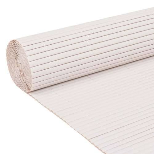 Ograda za Vrt Dvostrana PVC 150x500 cm Bijela Cijena