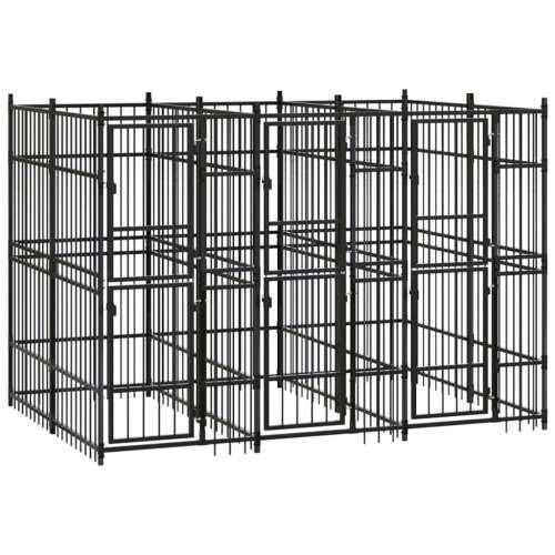 Vanjski kavez za pse čelični 5,53 m² Cijena