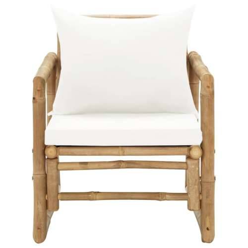 Vrtne stolice 2 kom s jastucima bambus Cijena