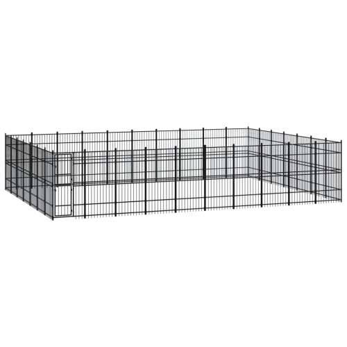 Vanjski kavez za pse čelični 64,51 m² Cijena