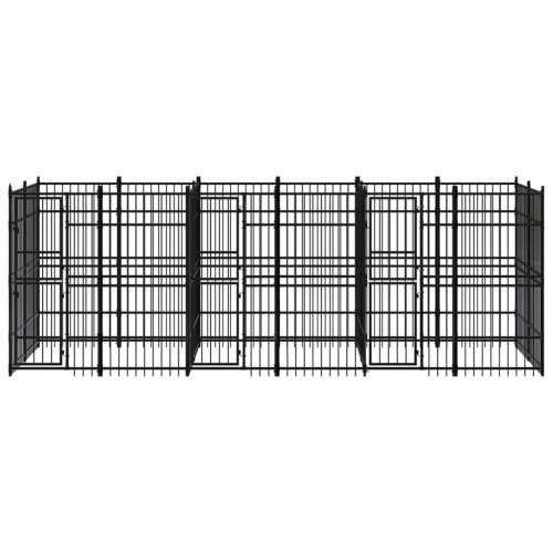 Vanjski kavez za pse čelični 11,06 m² Cijena