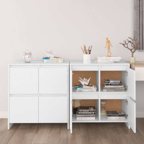 Komode 2 kom bijele 70 x 41 x 75 cm konstruirano drvo - Bijela 1 Cijena