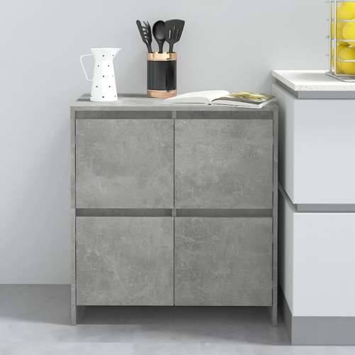 Komode 2 kom siva boja betona 70 x 41 x 75 cm konstruirano drvo - Beton siva 1 Cijena