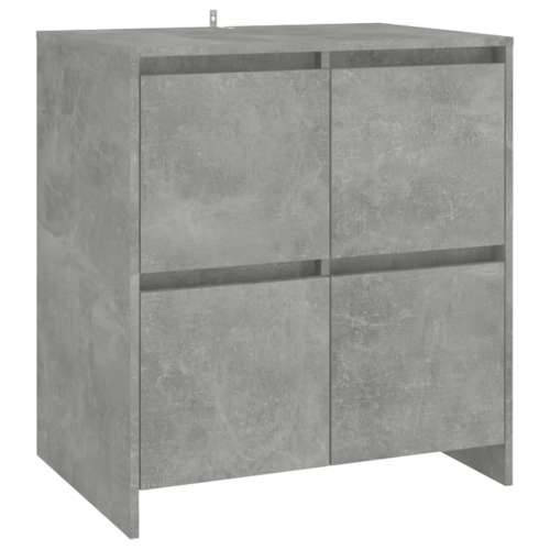 Komode 2 kom siva boja betona 70 x 41 x 75 cm konstruirano drvo - Beton siva 1 Cijena