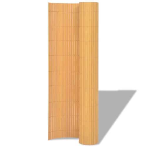 Ograda za vrt s dvostrane PVC 150x300 cm Žuta Cijena