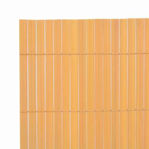 Ograda za vrt s dvostrane PVC 150x300 cm Žuta Cijena