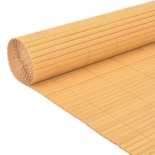 Ograda za vrt s dvostrane PVC 150x300 cm Žuta Cijena