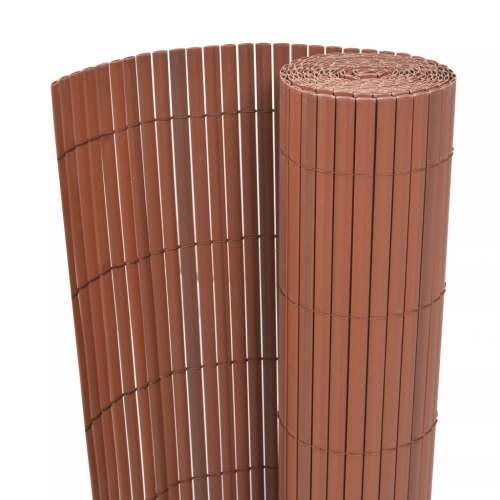 Ograda za vrt Dvostrana Smeđa 1.5x3 m PVC Cijena