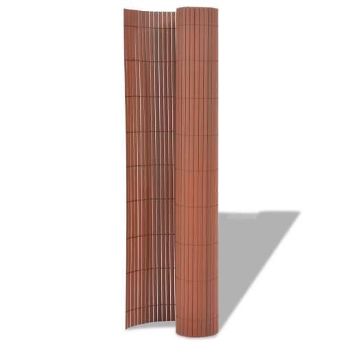 Ograda za vrt Dvostrana Smeđa 1.5x3 m PVC Cijena