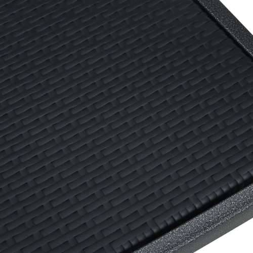 Vrtna garnitura - 3-dijelni vrtni blagovaonski set crni - Crna Dužina stola 80 cm 2 Cijena