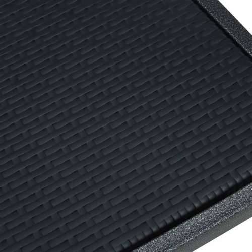 Vrtna garnitura - 3-dijelni vrtni blagovaonski set crni - Crna Dužina stola 80 cm 2 Cijena