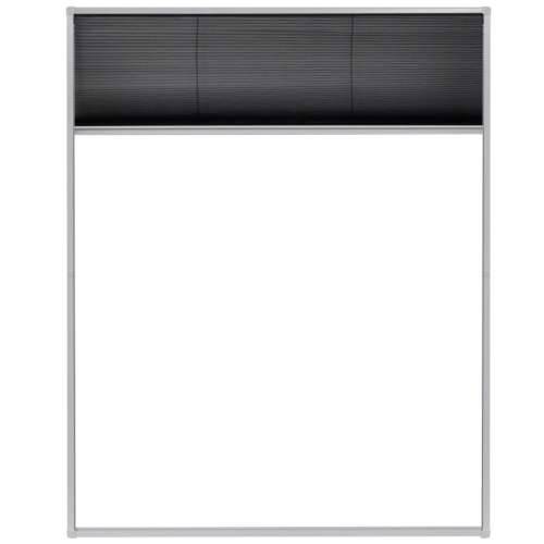 Plisirani Komarica za prozor Aluminijski 80x100 cm  - Bijela 80 x 100 cm Cijena