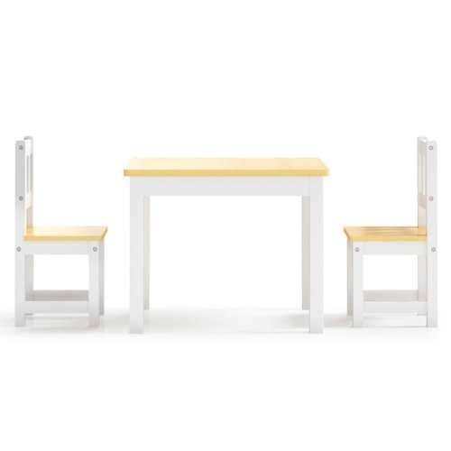 3-dijelni set dječjeg stola i stolica bijeli i bež MDF Cijena
