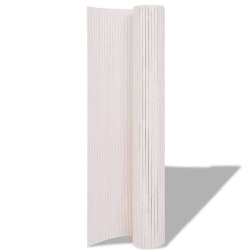 Ograda za vrt s dvostrane PVC 150x300 cm bijela Cijena