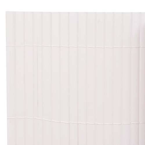 Ograda za vrt s dvostrane PVC 150x300 cm bijela Cijena
