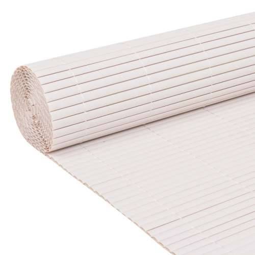 Ograda za vrt s dvostrane PVC 150x300 cm bijela Cijena