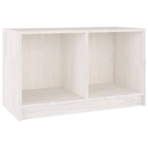 TV ormarić bijeli 70 x 33 x 42 cm od masivne borovine - Bijela 1 Cijena