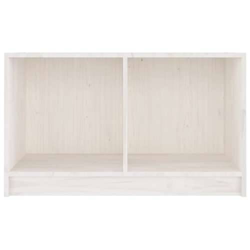 TV ormarić bijeli 70 x 33 x 42 cm od masivne borovine - Bijela 1 Cijena