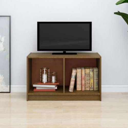 TV ormarić smeđa boja meda 70 x 33 x 42 cm od masivne borovine - boja meda 1 Cijena
