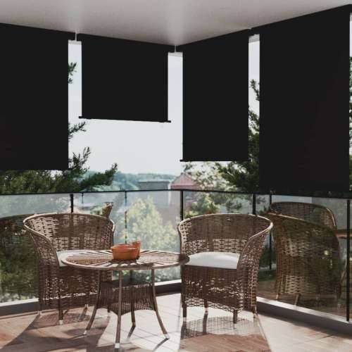 Balkonska bočna tenda 122 x 250 cm crna Cijena