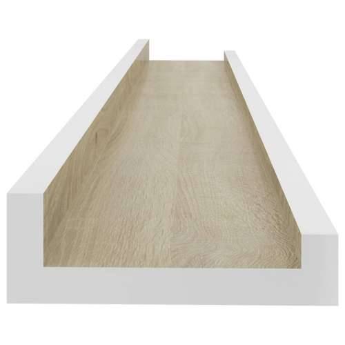 Zidne police 4 kom bijele i boja hrasta sonome 60 x 9 x 3 cm - Bijela i boja hrasta sonome 60 x 9 x 3 cm 4 1 Cijena