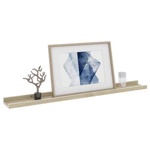 Zidne police 4 kom bijele i boja hrasta sonome 80 x 9 x 3 cm - Bijela i boja hrasta sonome 80 x 9 x 3 cm 4 1 Cijena