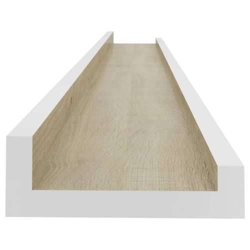 Zidne police 4 kom bijele i boja hrasta sonome 80 x 9 x 3 cm - Bijela i boja hrasta sonome 80 x 9 x 3 cm 4 1 Cijena