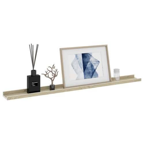Zidne police 4 kom bijele i boja hrasta sonome 100 x 9 x 3 cm - Bijela i boja hrasta sonome 100 x 9 x 3 cm 4 1 Cijena