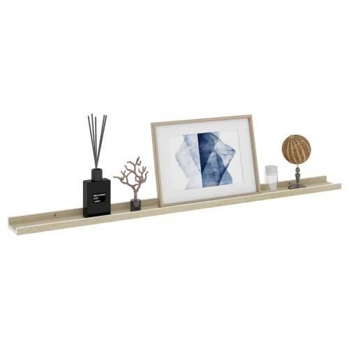 Zidne police 4 kom bijele i boja hrasta sonome 115 x 9 x 3 cm - Bijela i boja hrasta sonome 115 x 9 x 3 cm 4 1 Cijena