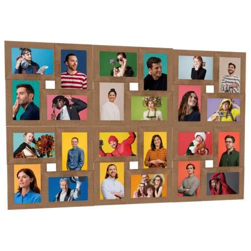 Okvir za 24 fotografije (10 x 15 cm) svjetlosmeđi MDF - Svjetlosmeđa 24 x (10 x 15 cm) 1 Cijena