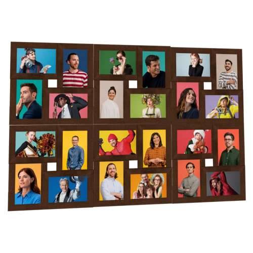 Okvir za 24 fotografije (13 x 18 cm) tamnosmeđi MDF - Tamno smeđa 24 x (13 x 18 cm) 1 Cijena