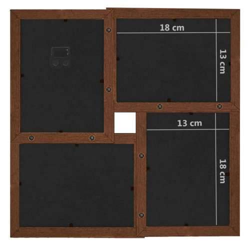 Okvir za 24 fotografije (13 x 18 cm) tamnosmeđi MDF - Tamno smeđa 24 x (13 x 18 cm) 1 Cijena